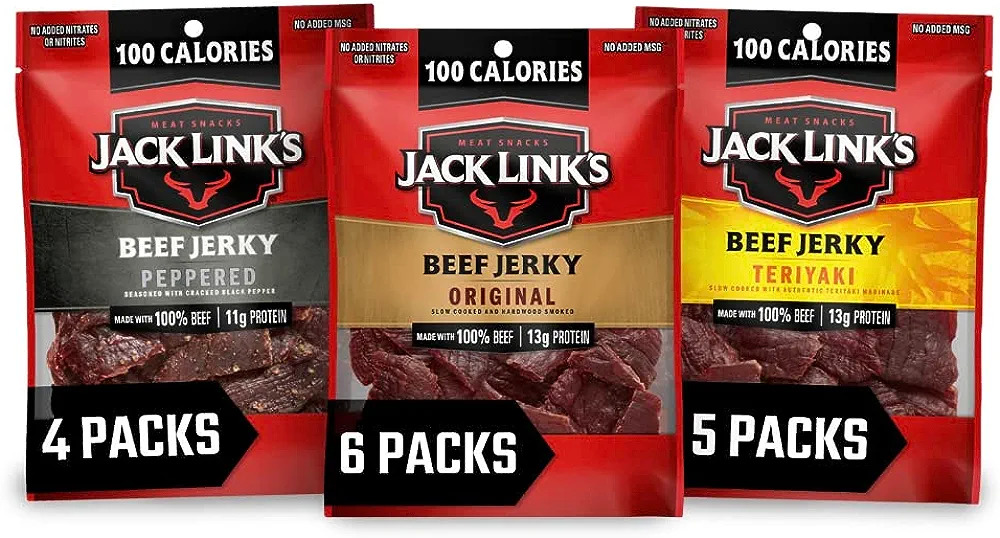15Ct 1.25Oz Jack Link's Beef Jerky Variety Pack (Original, Teriyaki