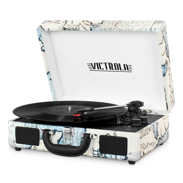 Victrola Journey Bluetooth Suitcase Record Player with 3Speed Turntable 24.73 Walmart