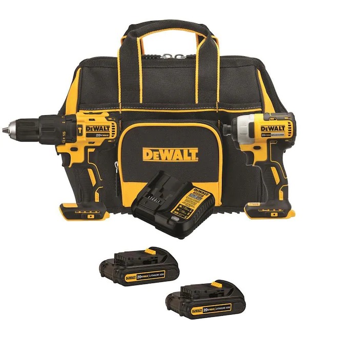 DeWALT 20V Max 3Tool Kit Drill/Driver, Impact Driver, MultiTool & 2