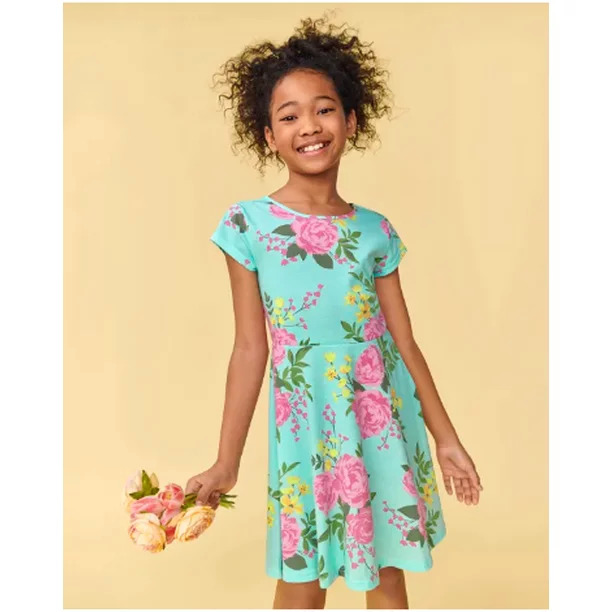 The Children's Place Girls' Dresses Floral Dress (Sizes L(1012
