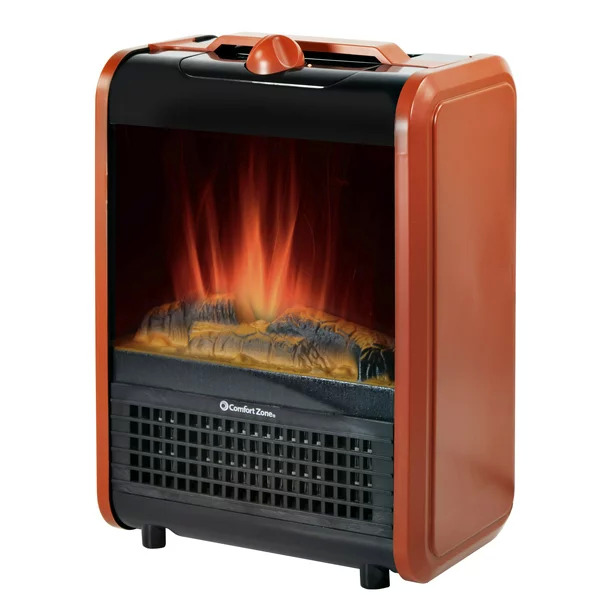 Comfort Zone 1200W Ceramic Portable Electric Fireplace Heater (Various
