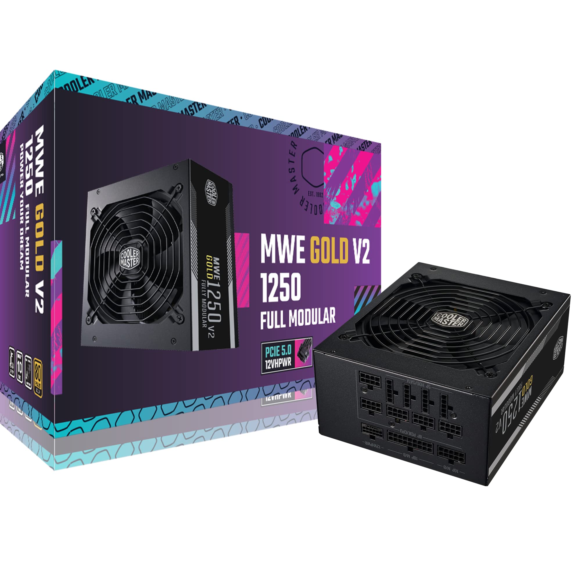 1250W Cooler Master MWE Gold V2 ATX3.0 Fully Modular 80+ Gold ATX Power