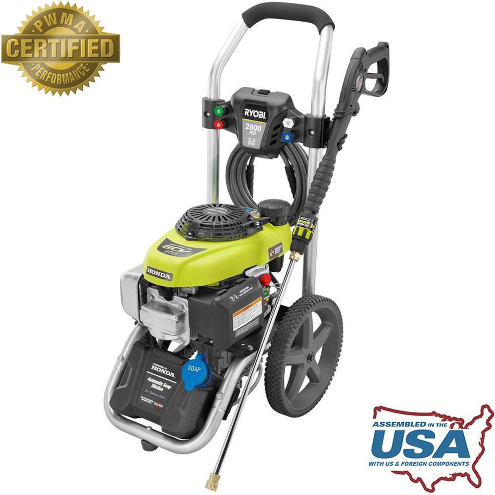 Ryobi 2800PSI 2.3 GPM Honda Pressure Washer 249+tax Home