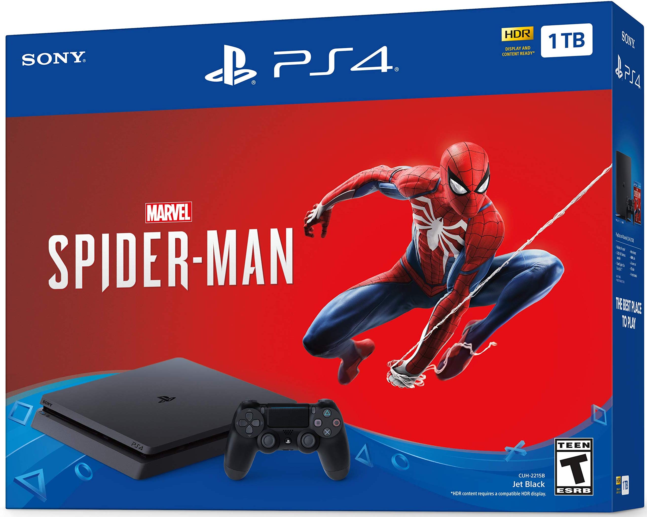 1TB Sony PlayStation 4 Slim Spiderman Console Bundle
