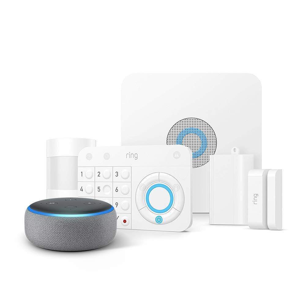 Ring Alarm 5Piece Home Security Kit + Echo Dot (3rd Gen)