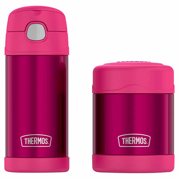 Costco Members 12oz Thermos FUNtainer Bottle and 10oz Food Jar Lunch