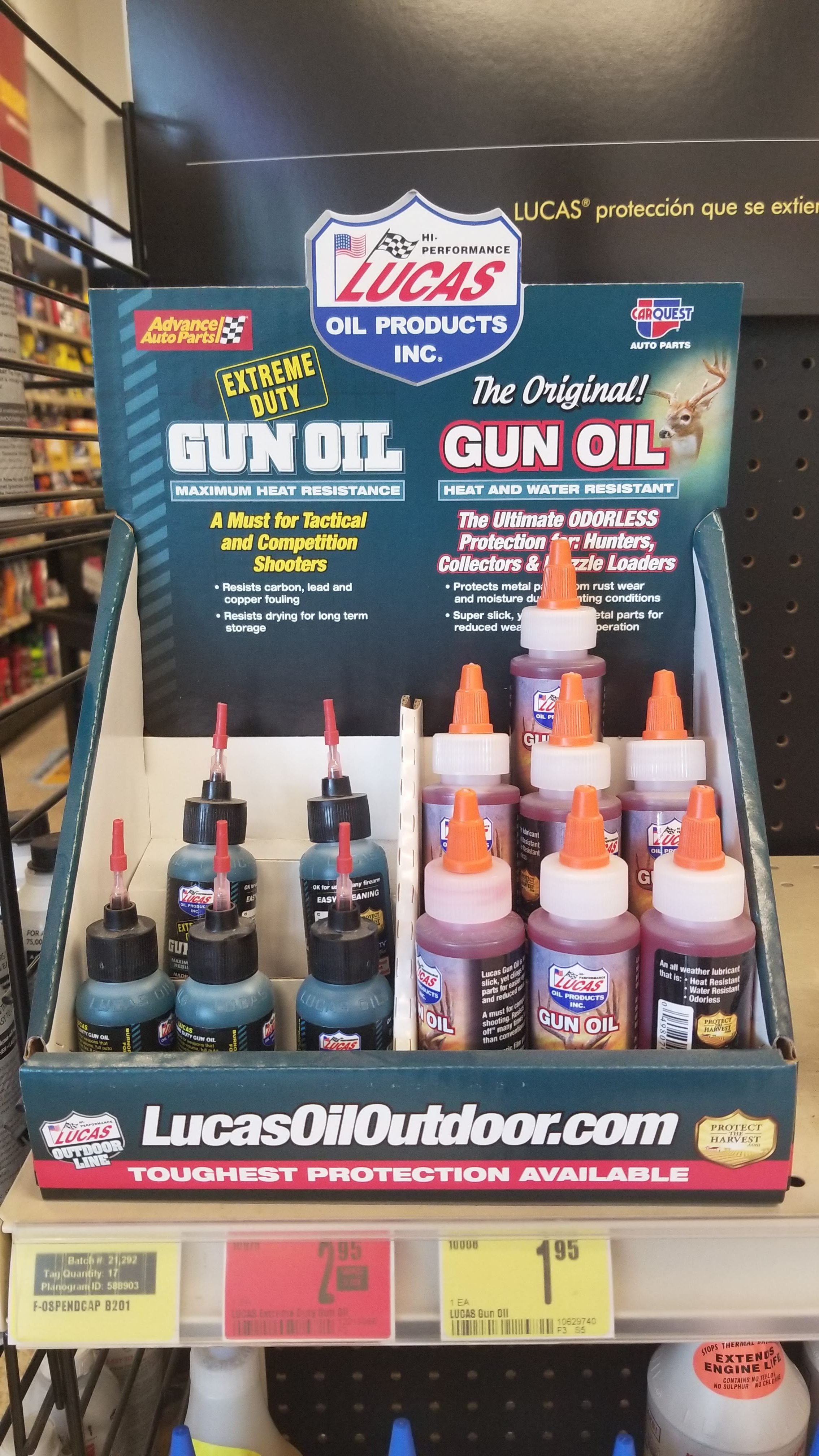 Lucas Oil Extreme Duty Gun Oil 2.16 Advanced Auto Parts & In