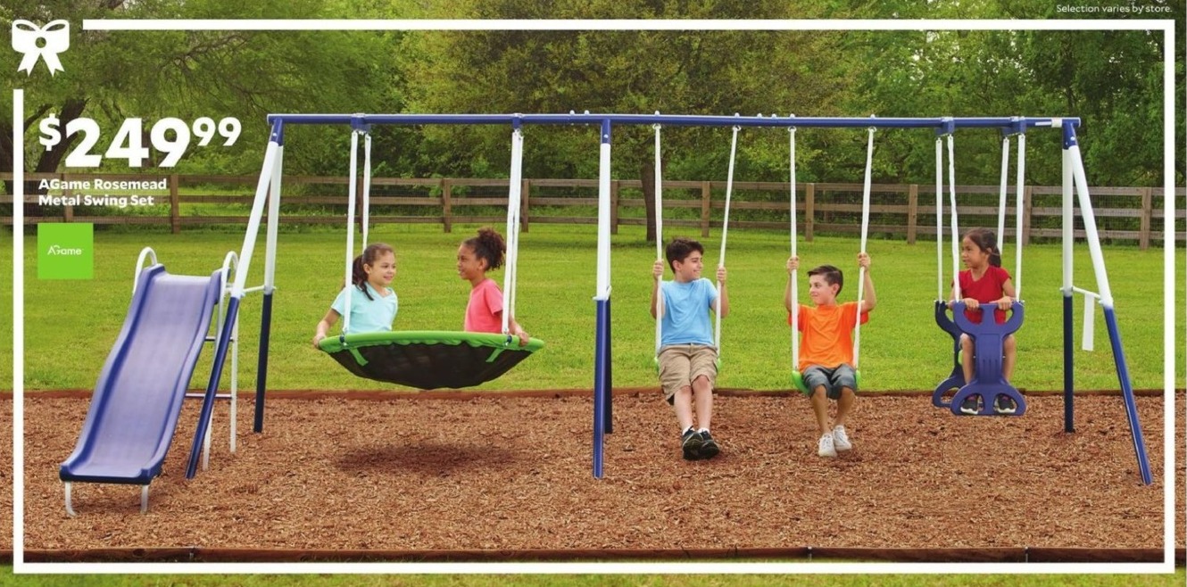 Academy Sports + Outdoors Black Friday AGame Rosemead Metal Swing Set