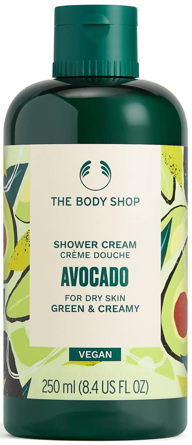 8.4oz Body Shop Avocado Cream and British Rose Petal shower gel 7 on