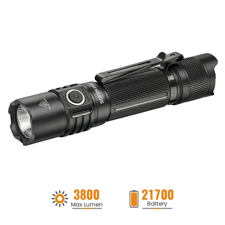 Sofirn SP35T Rechargeable Tactical Flashlight w/ 21700 Battery