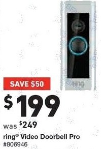Lowe S Black Friday Ring Video Doorbell Pro For 199 00