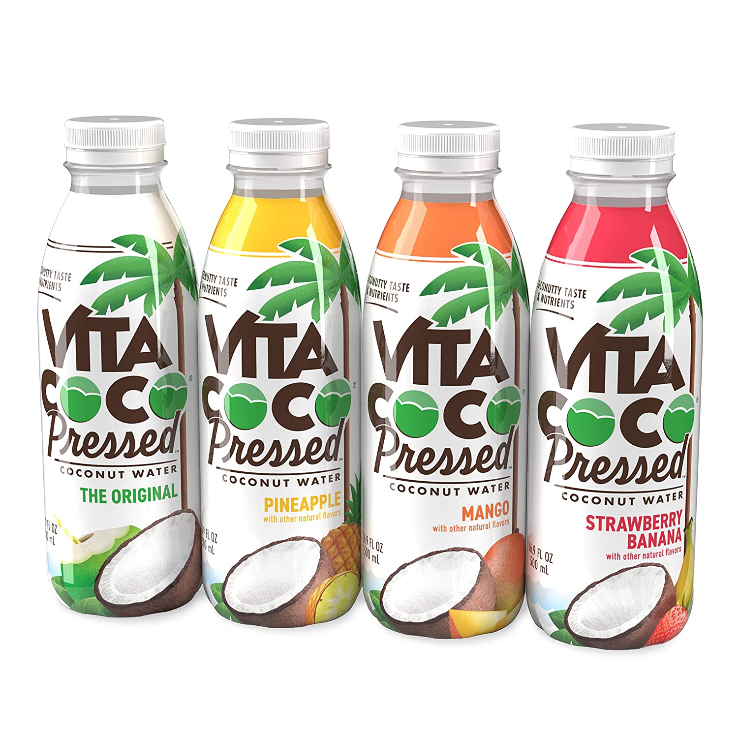 4Count 16.9Oz Vita Coco Pressed Coconut Water Sampler Pack