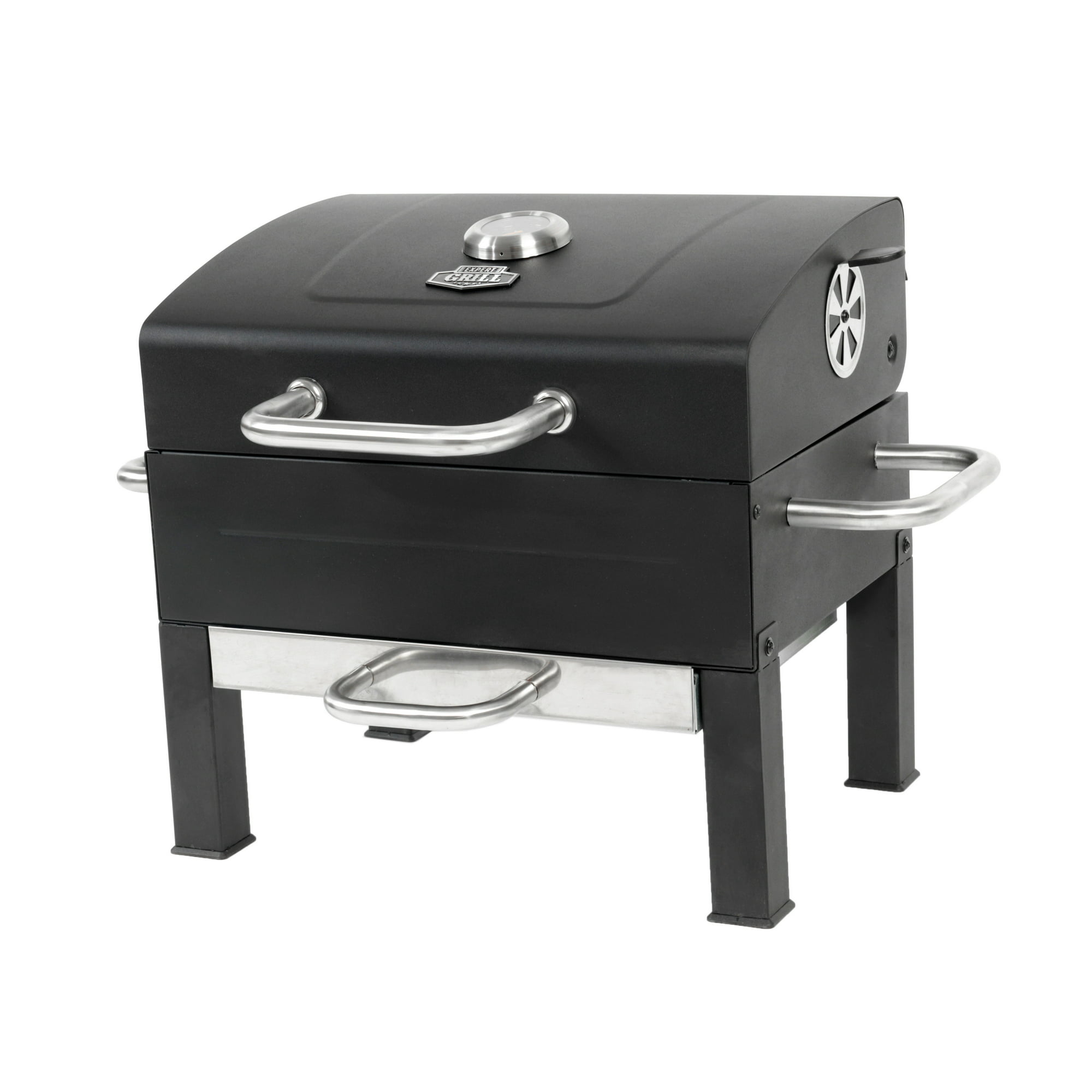 Expert Grill Premium Portable Charcoal Grill (Black / Stainless Steel)
