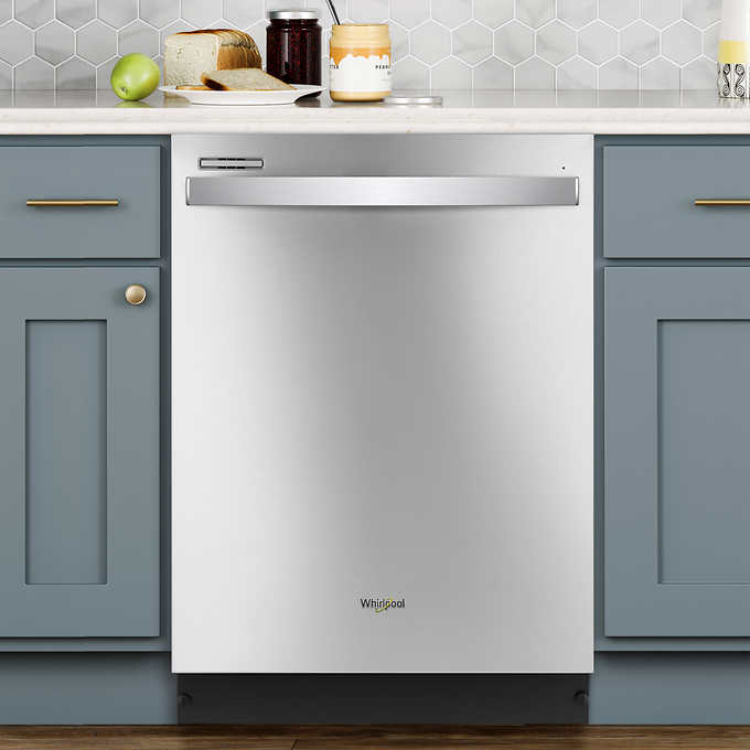 Whirlpool Top Control Dishwasher with Heated Dry Option and Soil Sensor