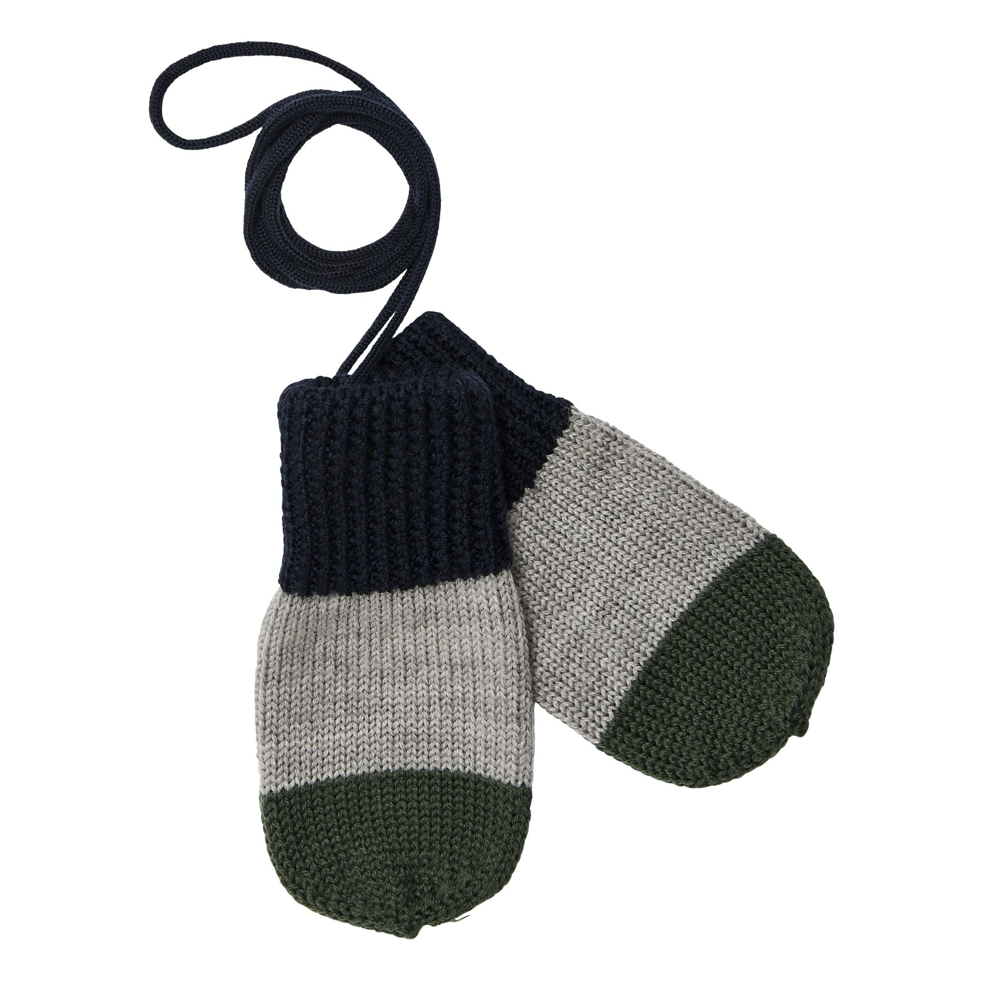 Wool Mittens Navy blue FUB Fashion Baby Smallable