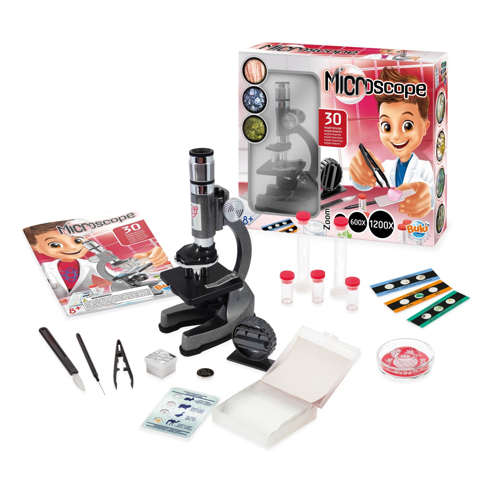 Microscope 30 expériences Buki Jouet et Loisir Enfant
