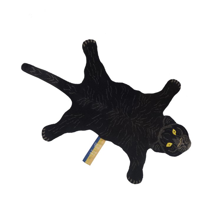Teppich aus Wolle Schwarz Smallable Home Design Kind , Erwachsene