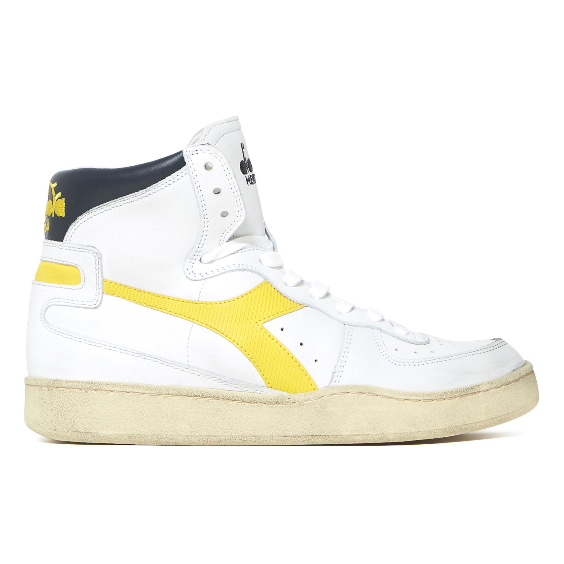 Mi Basket Used Jaune Diadora Heritage Chaussure Adulte