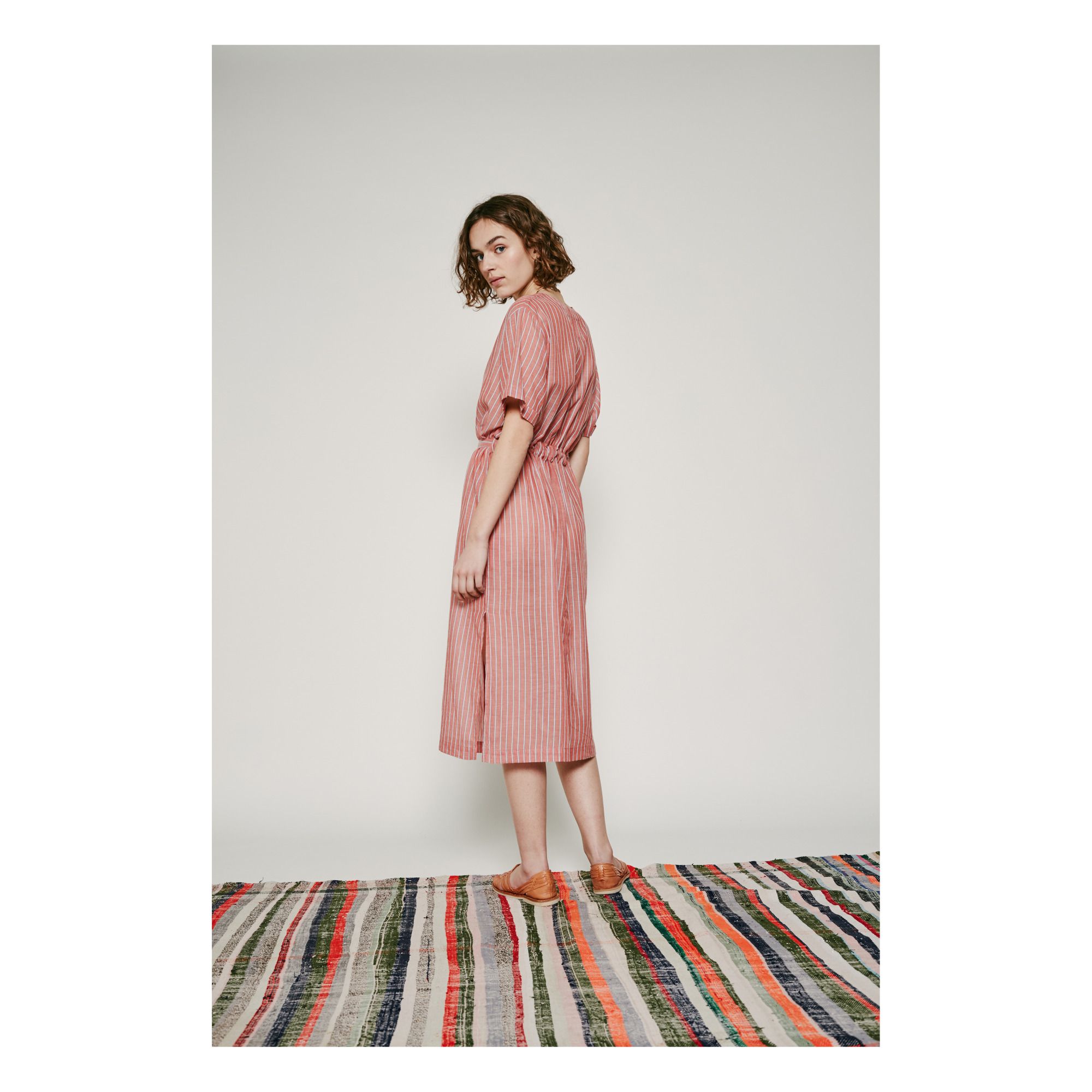 Robe Robusta Coton Bio Terracotta Leon & Harper Mode Adulte