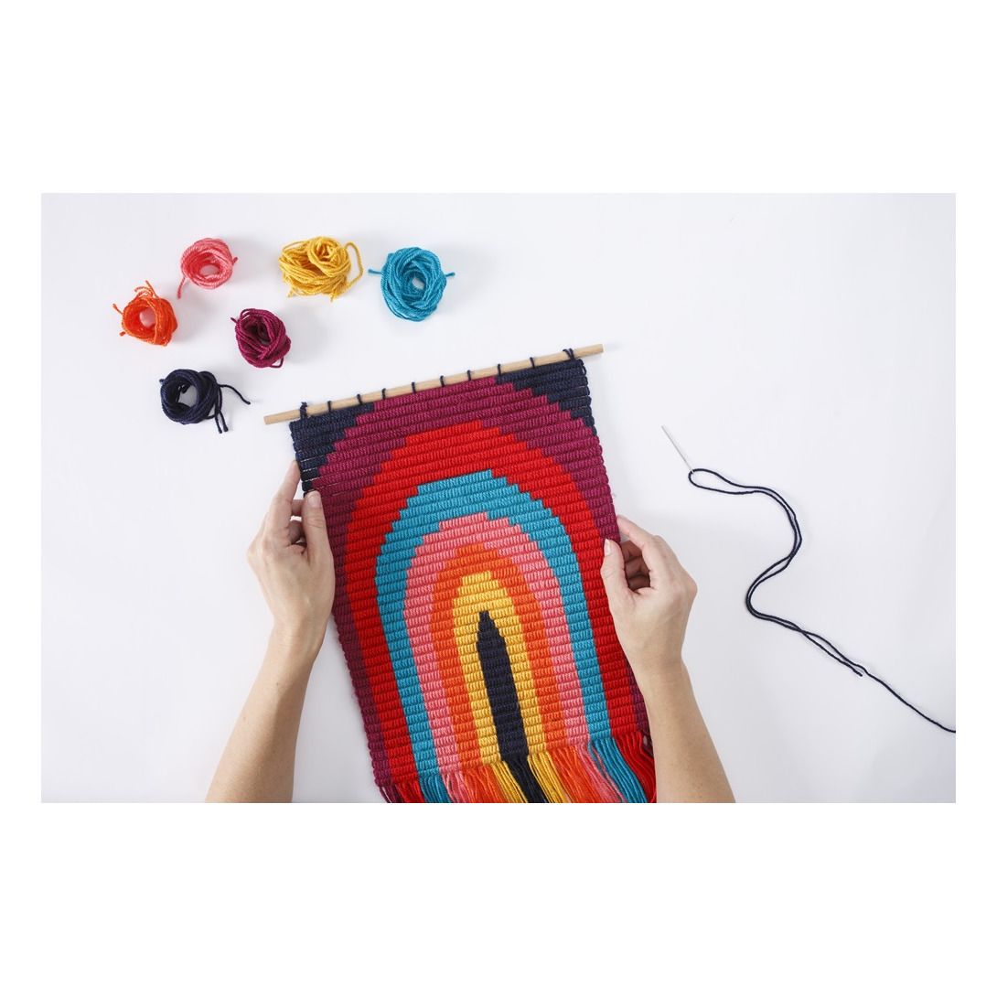 Rainbow Needlepoint WallHanging Kit Sozo DIY Toys and Hobbies