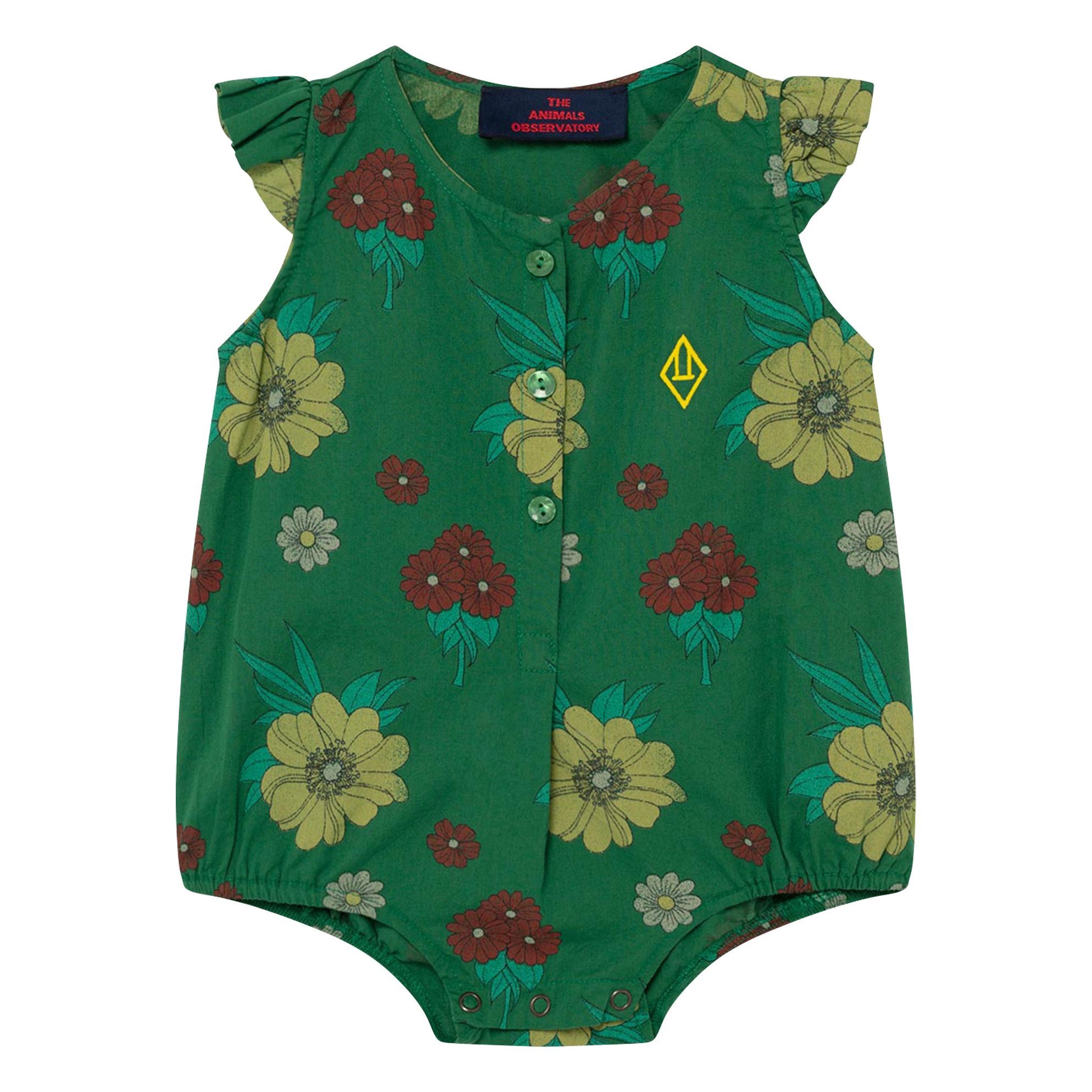 The Animals Observatory Butterfly Romper Green Smallable