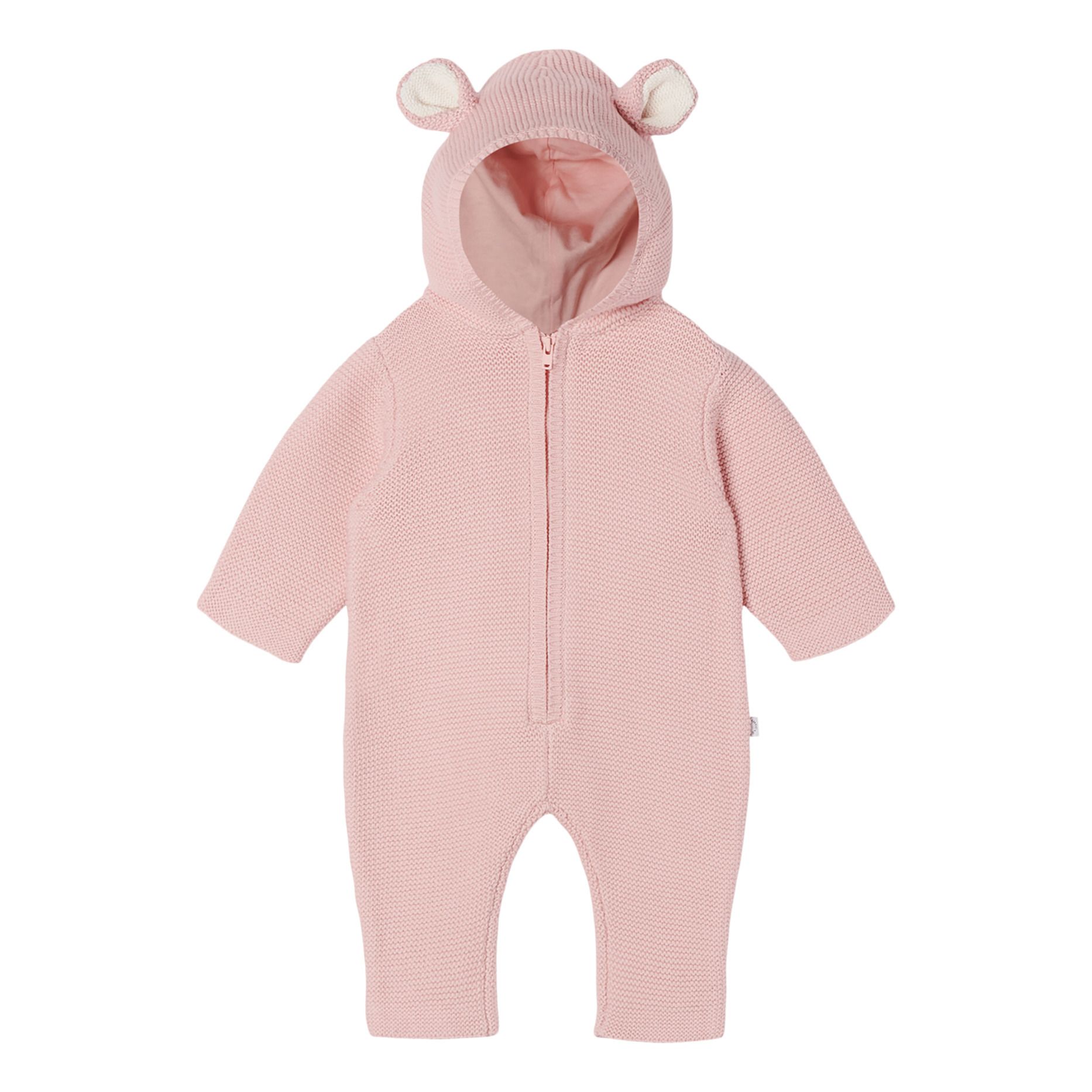Organic Cotton and Merino Wool Jumpsuit Pink Stella McCartney Kids