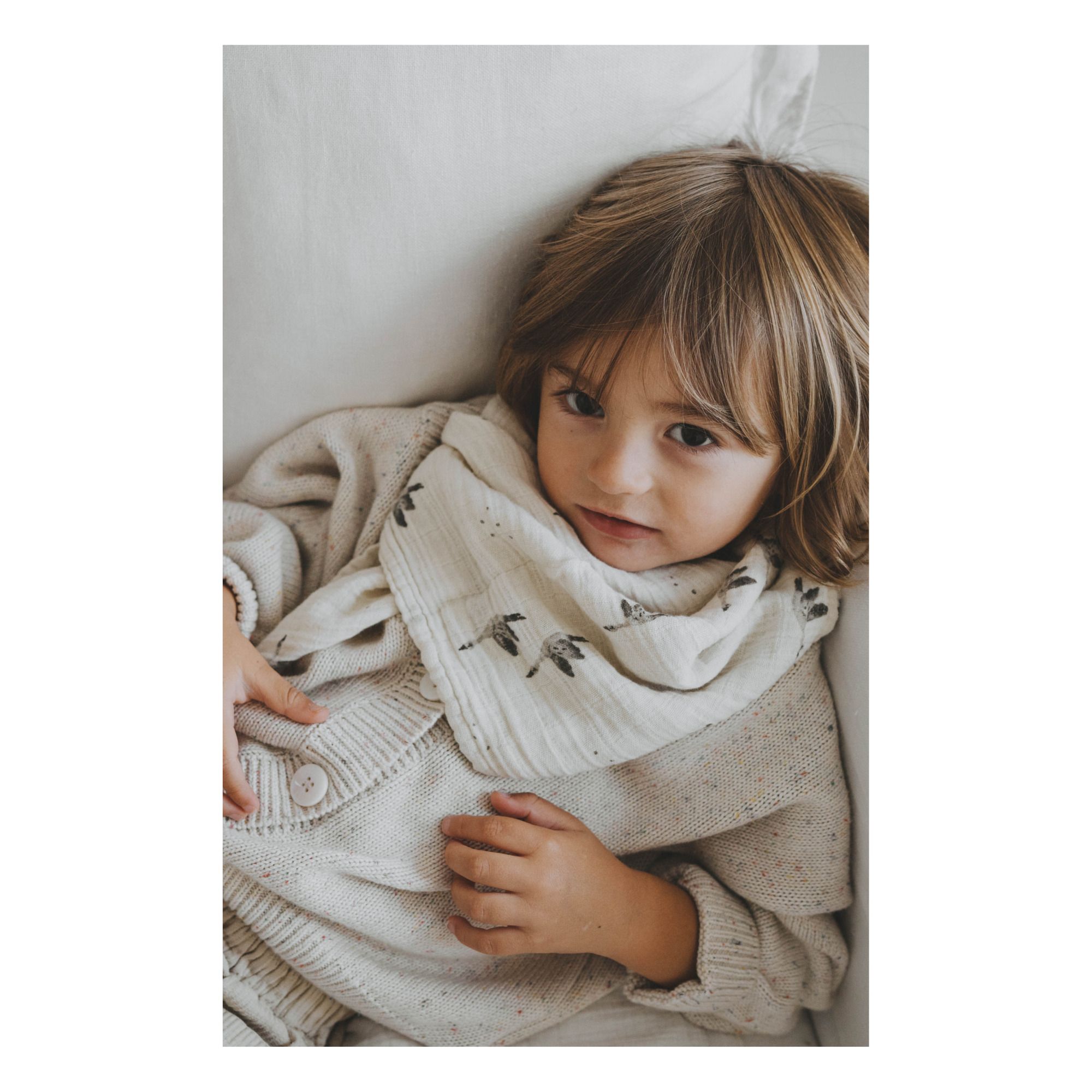 Bianca Goose Swaddling Cloth Sand Rose in April Design Baby Smallable