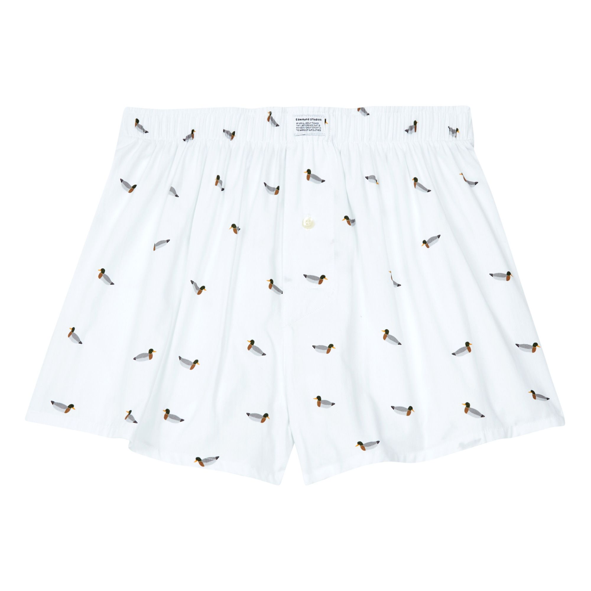 Duck Boxer Shorts White Edmmond Studios Fashion Adult Smallable