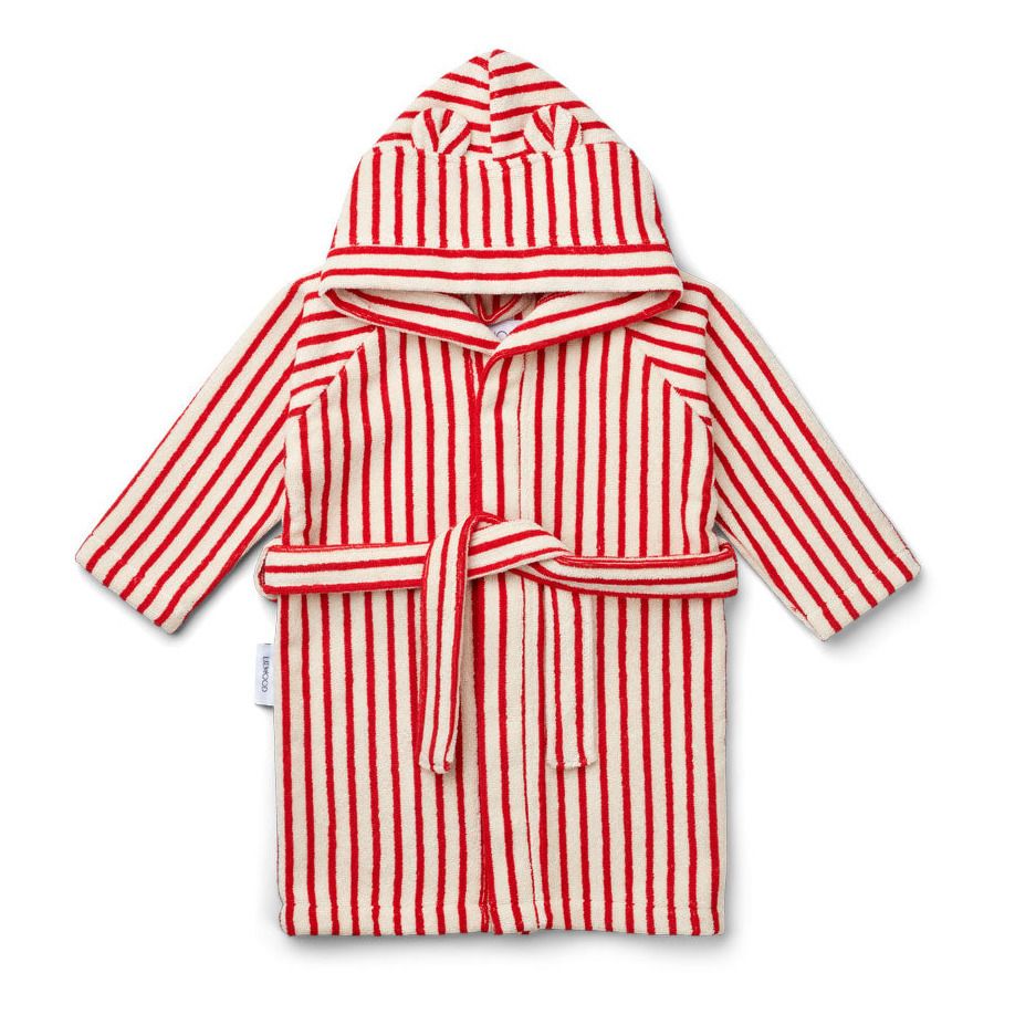 Rollo Organic Cotton Terry Cloth Bathrobe Red Liewood Design Children