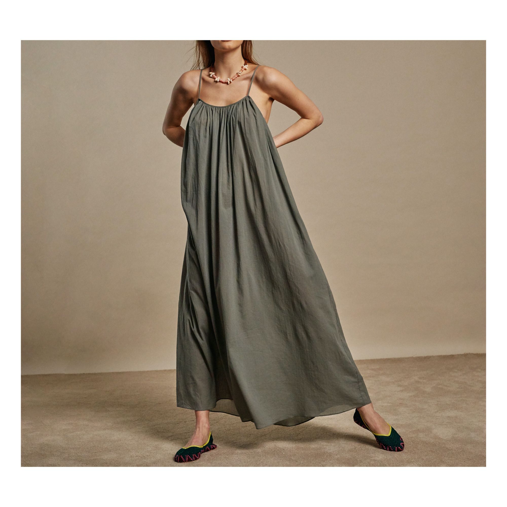 Apricot Maxi Dress Green Love Stories Fashion Adult