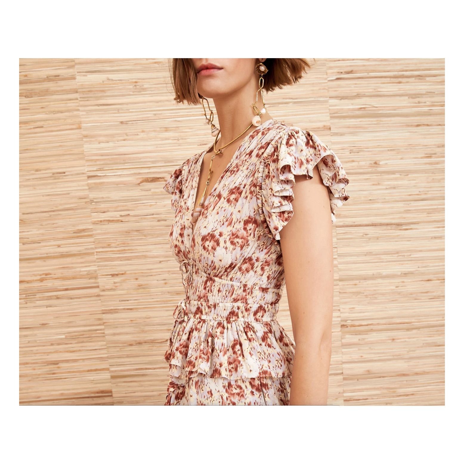 Avia Silk Crepe Dress Mauve Ulla Johnson Fashion Adult Smallable