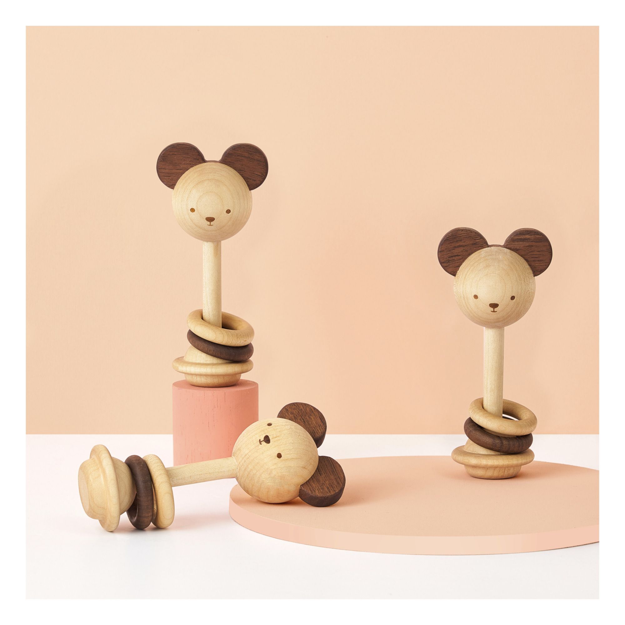 Wooden Rattle OIOIOOI Toys and Hobbies Baby