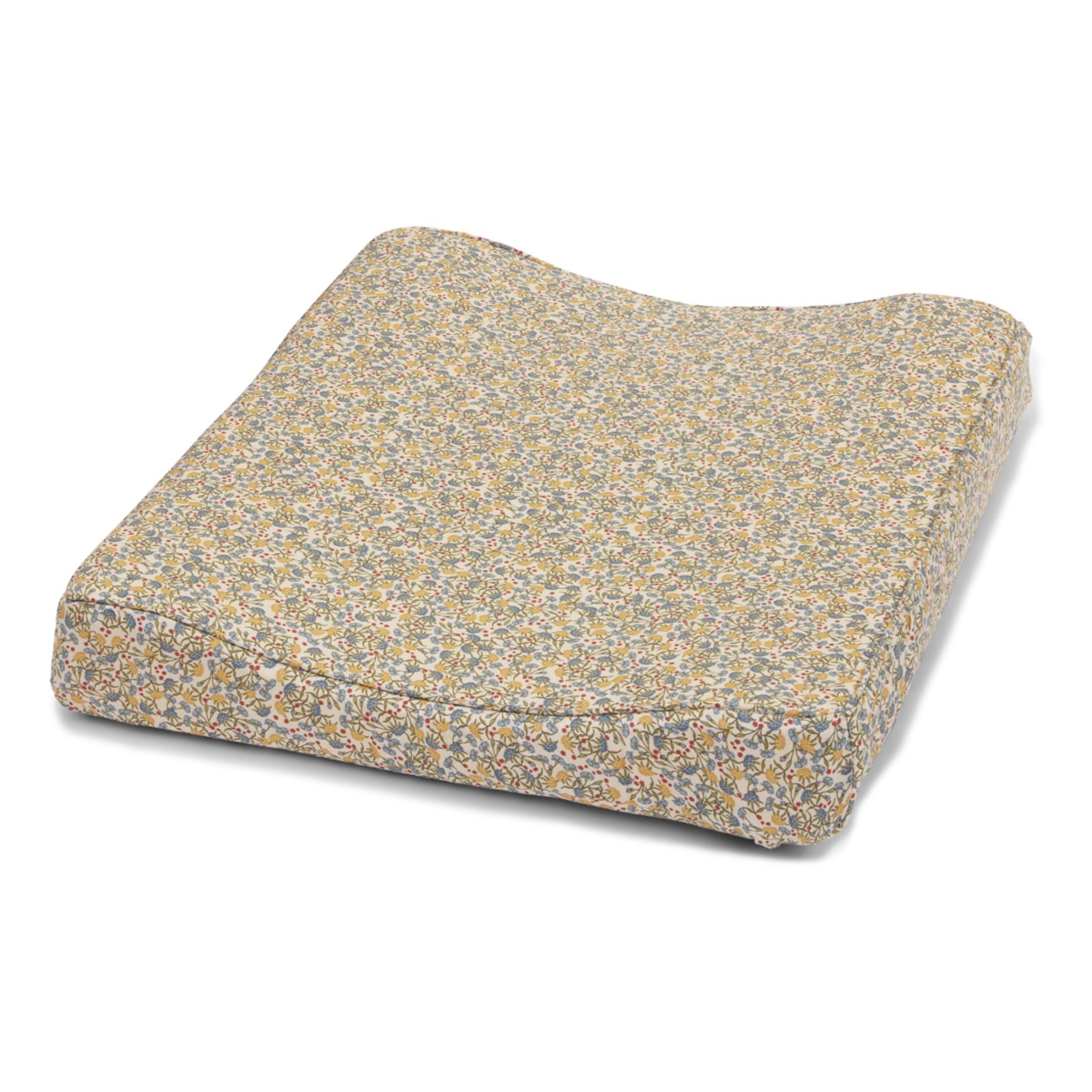 Flower Garden Organic Cotton Changing Mat Green Konges Slojd Design Baby