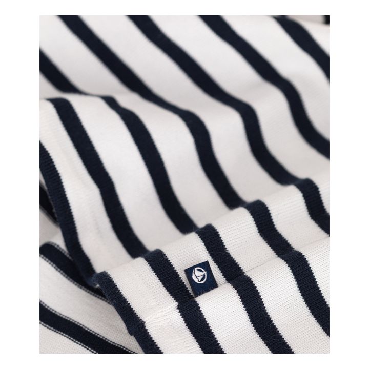 Petit Bateau Robe Marabout Rayée Ecru Smallable