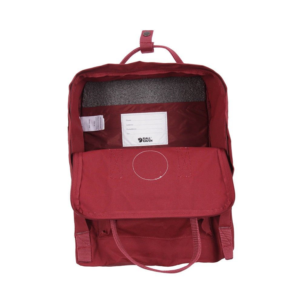 Kanken Backpack Dark red Fjällräven Fashion Teen , Children