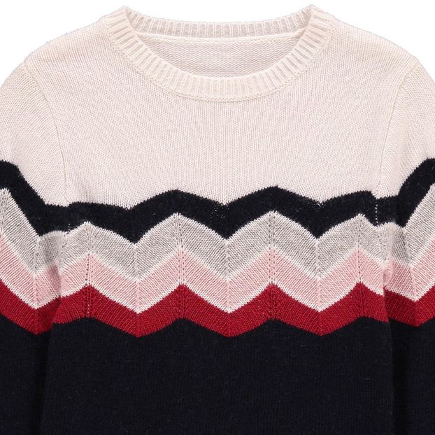 Zigzag Jumper Navy blue Hundred Pieces Fashion Teen, Children