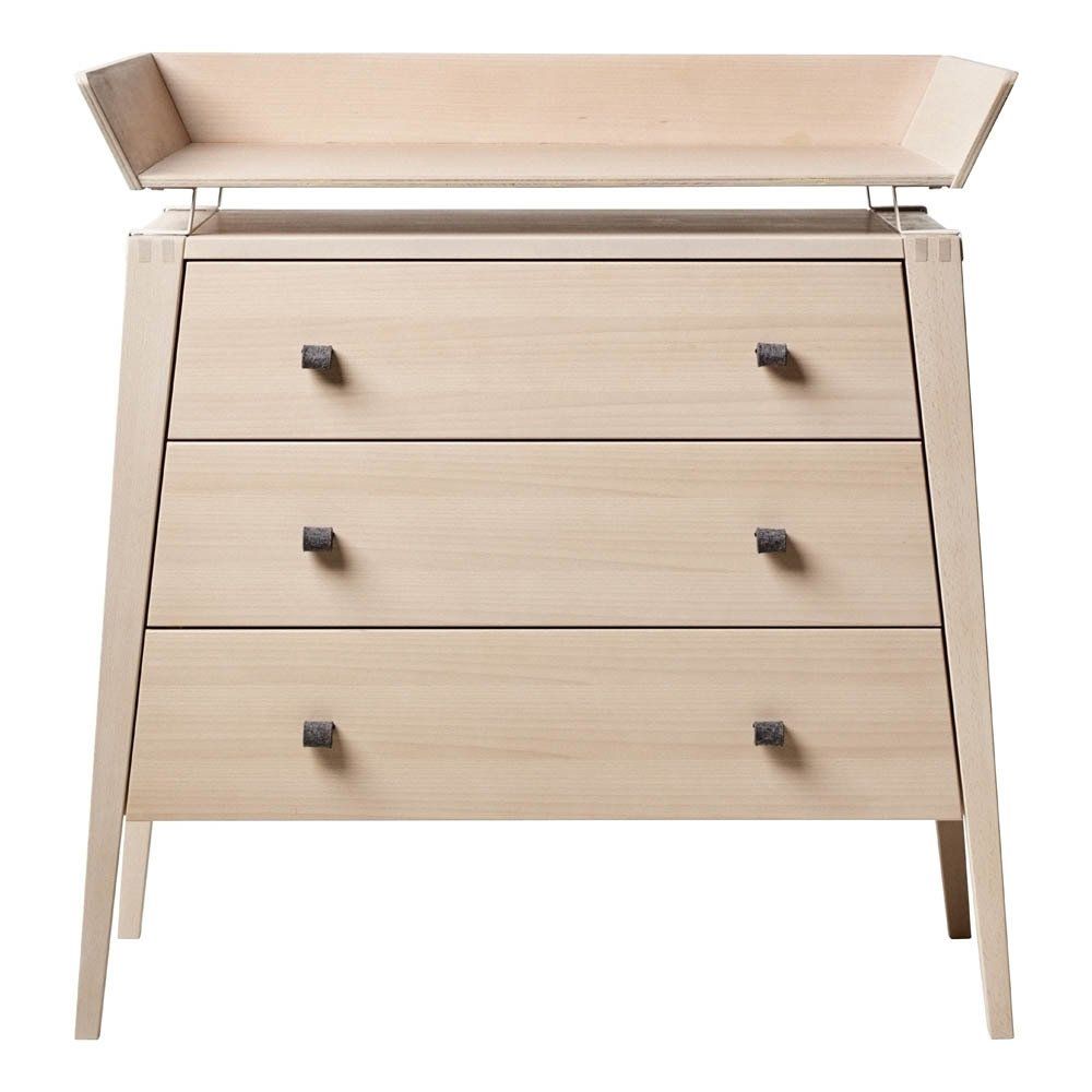 Linea Beech Wood Changing Table Topper Beech Leander Design Baby