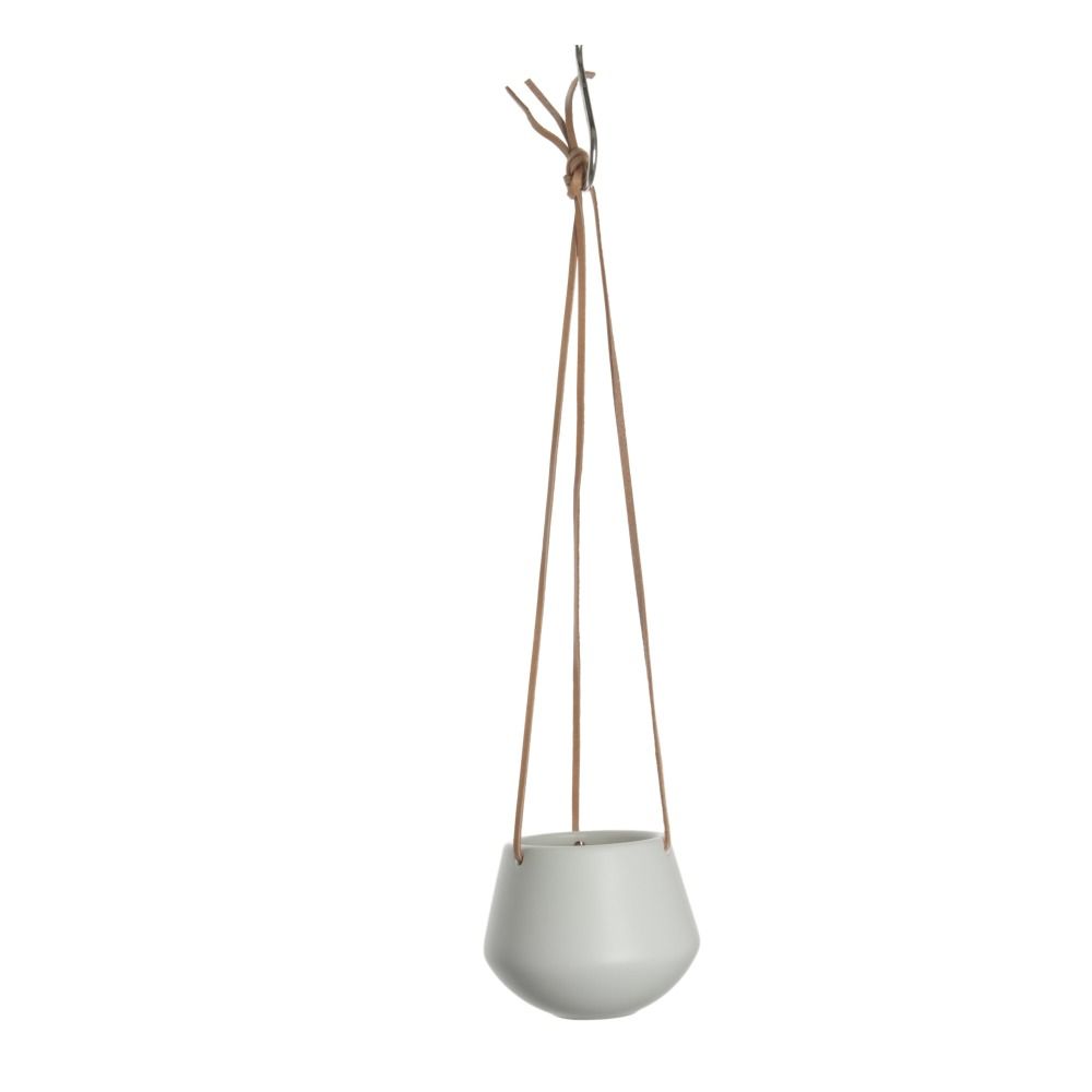 Ceramic Hanging Planter White Present Time Design Adult