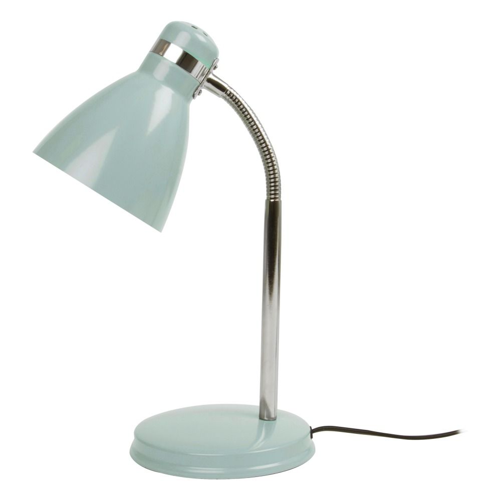 Metal Study Table Lamp Grey Present Time Design Adult