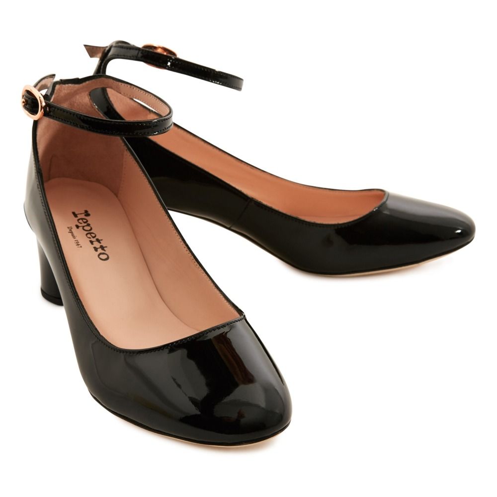 Electra Patent Mary Janes Black Repetto Shoes Adult
