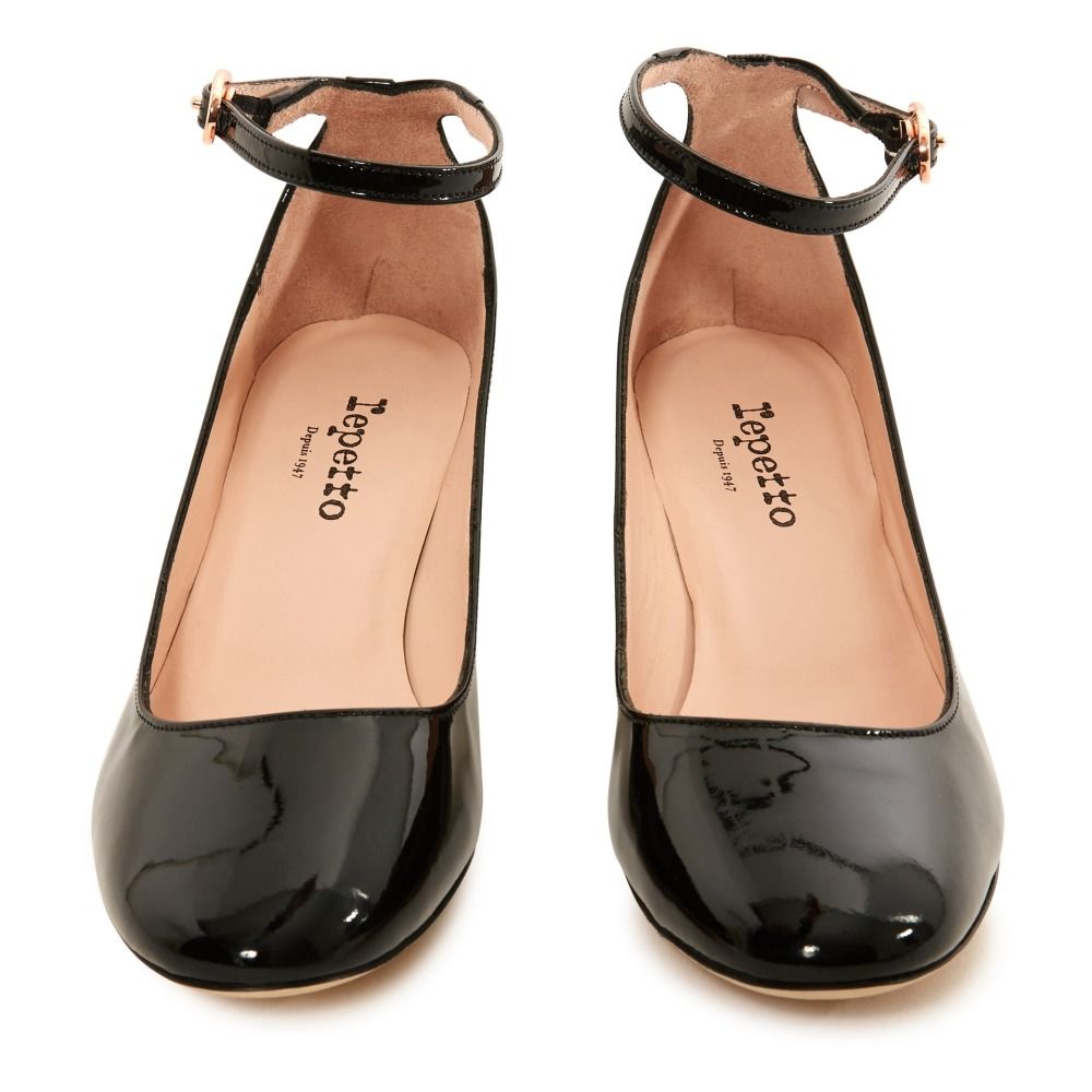 Electra Patent Mary Janes Black Repetto Shoes Adult