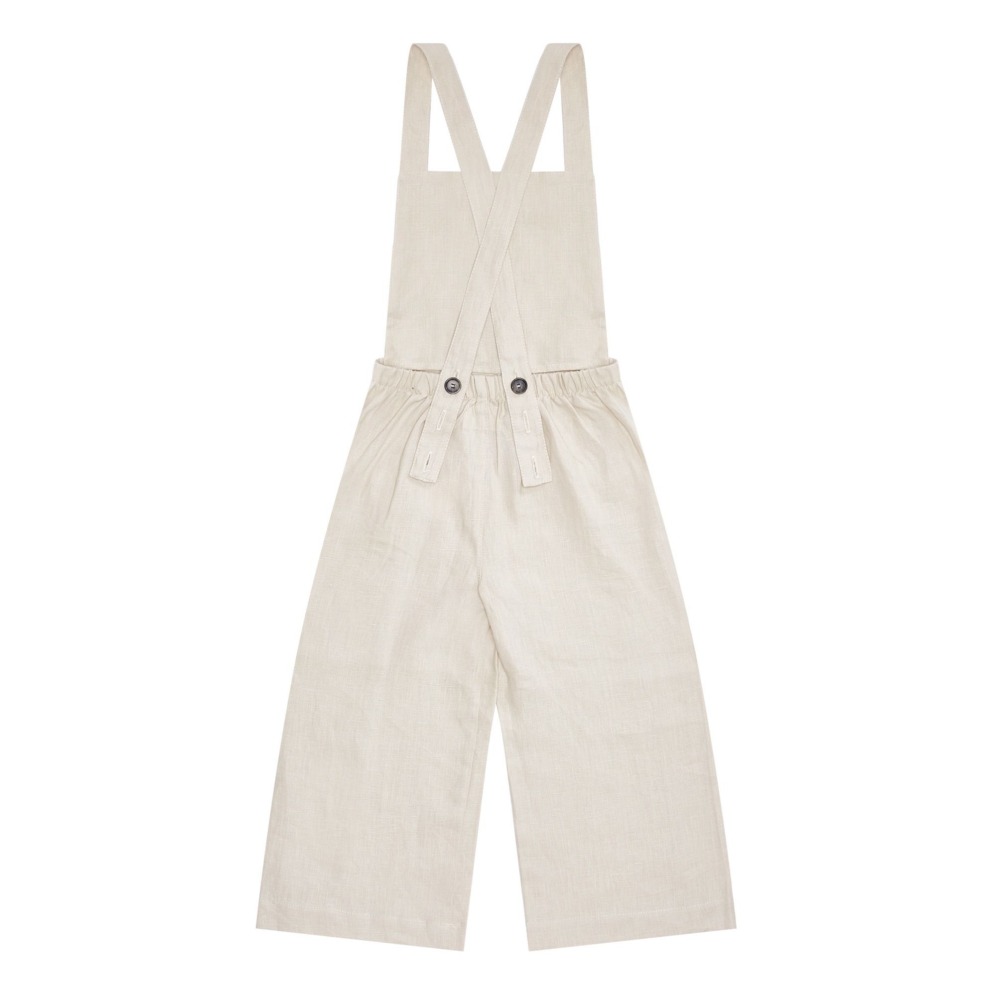 Linen dungarees Beige Bacabuche Fashion Baby , Children