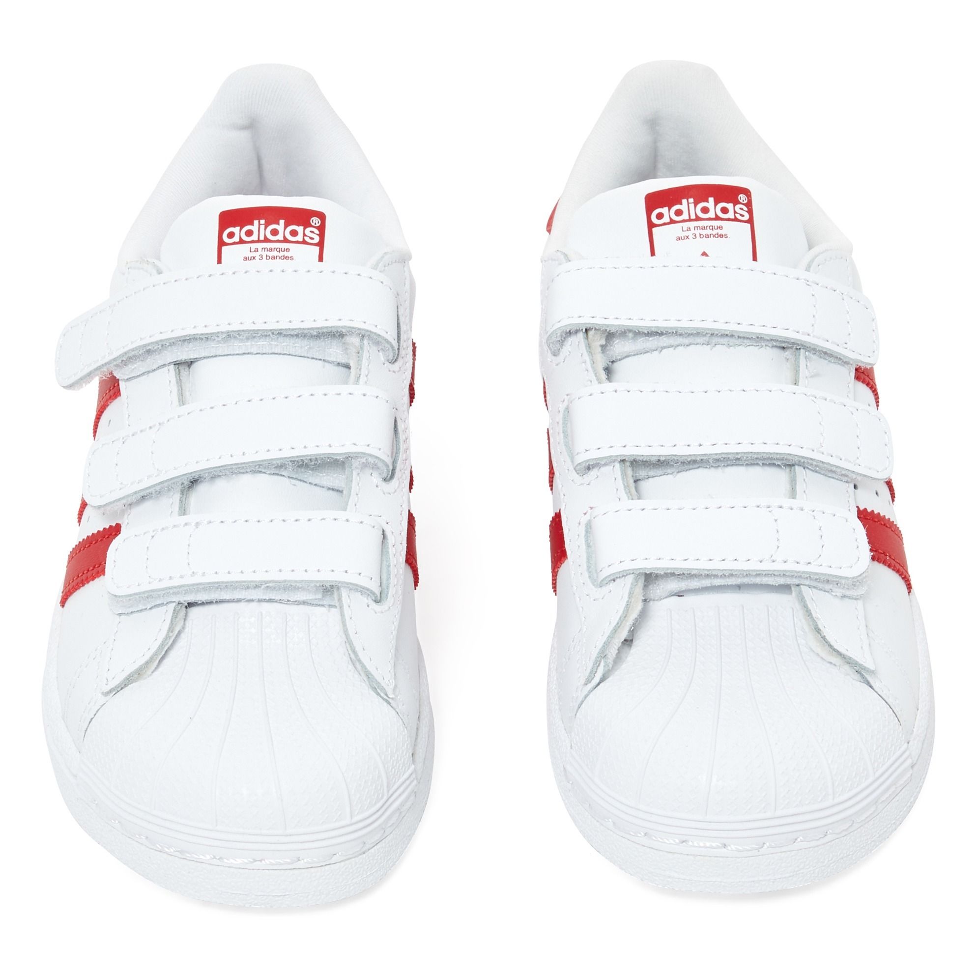 Superstar Velcro Trainers Red Adidas Shoes Baby , Children