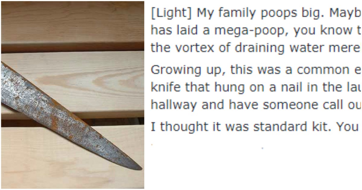Everything You Need To Know About ‘Poop Knives’ Which Many People Are