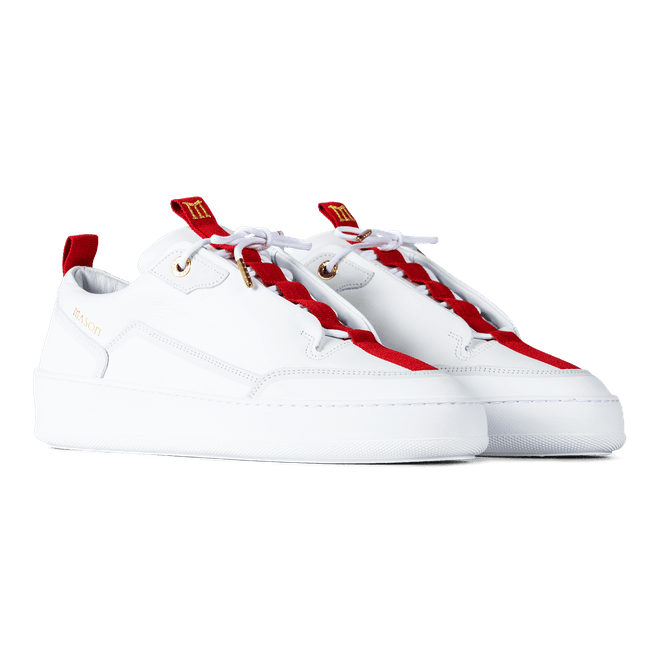 Mason Garments Milano Next Gen - Nubuck - White / Red | Ss19-20A | Sneakerjagers
