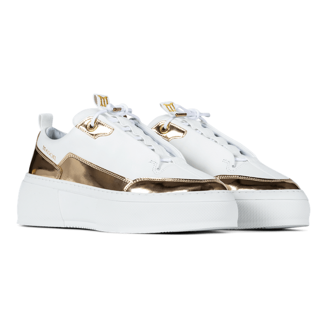 Mason Garments Next Gen Milano - Mirror - White / Gold | Ss19-21B | Sneakerjagers