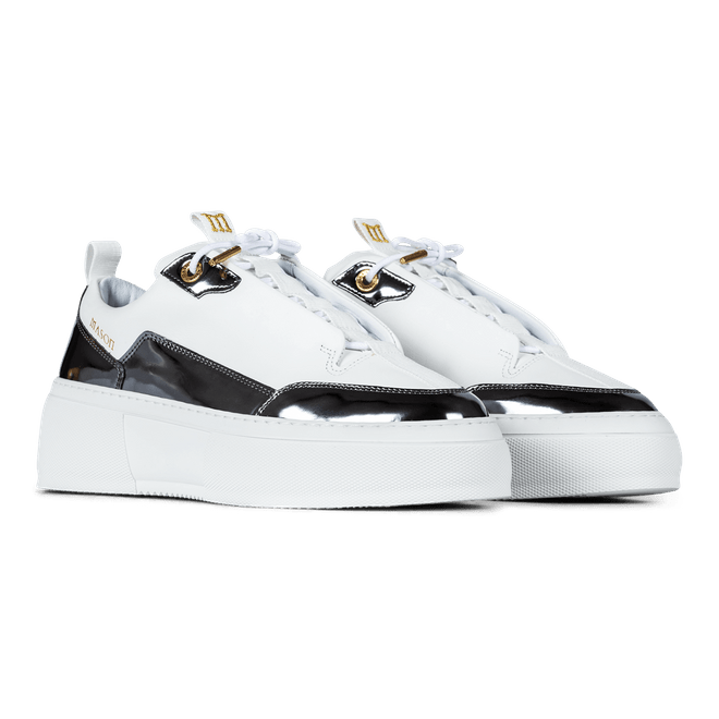 Mason Garments Next Gen Milano - Mirror - White / Gun Metal | Ss19-21C | Sneakerjagers
