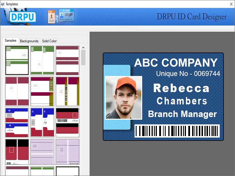 Excel Identity Badges Printing Software 8.5.3.3 Software makes ID