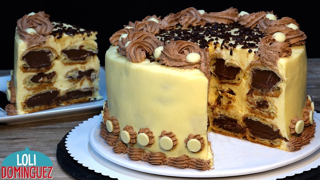 Torta de profiteroles