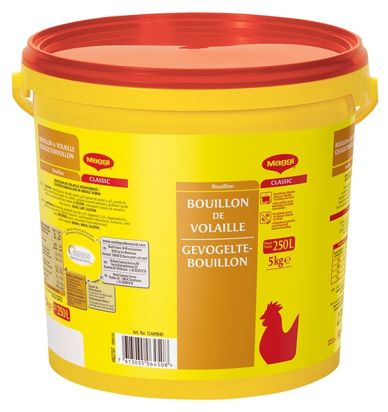Bouillon volaille poudre 5kg Solucious